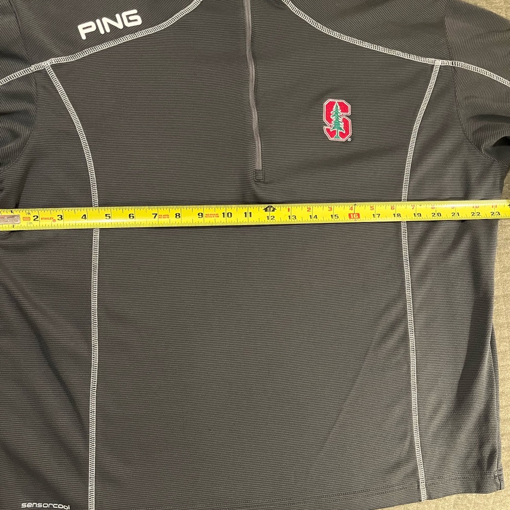 Ping Gray Quarter-Zip Golf Jacket With Sleeve Poc… - image 7